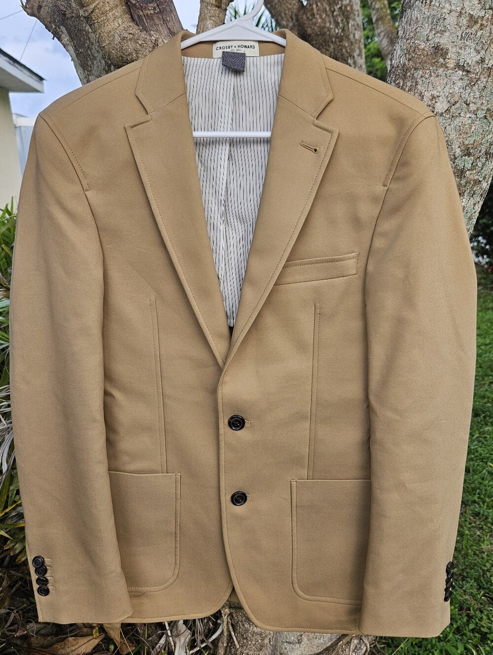 CROSBY & HOWARD BLAZER, Crosby & Howard Tan Jacket, Tan Sports Coat